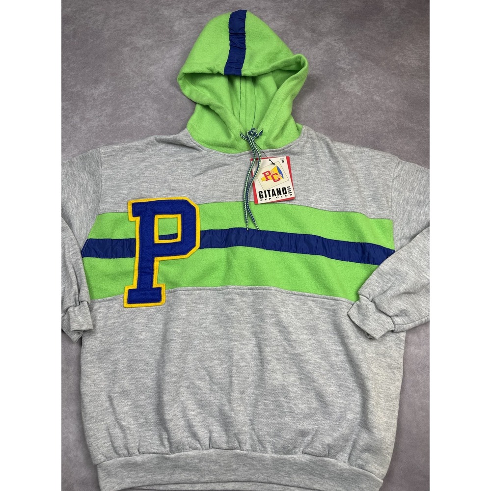 Vintage‎ Gitano Pep Club Hoodie Mens Small Pullover Felt Letter 90s